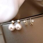 Golden Pearl 2-Way Wear Earrings - Image 3