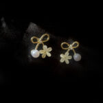 Bow Shape With Flower Design Korean