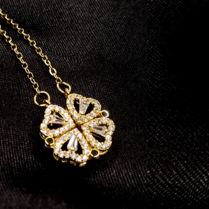 Magnetic Flower Shape Korean Necklace